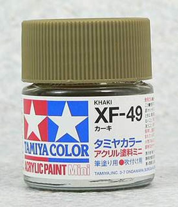 TAMIYA 田宮 水性 XF-49 消光 土黃 Khaki 10ml 