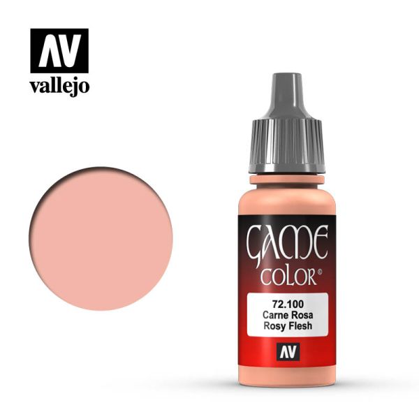 Acrylicos Vallejo AV水漆 遊戲色彩 Game Color 073 72100 玫瑰膚色 Rosy Flesh 17 ml 