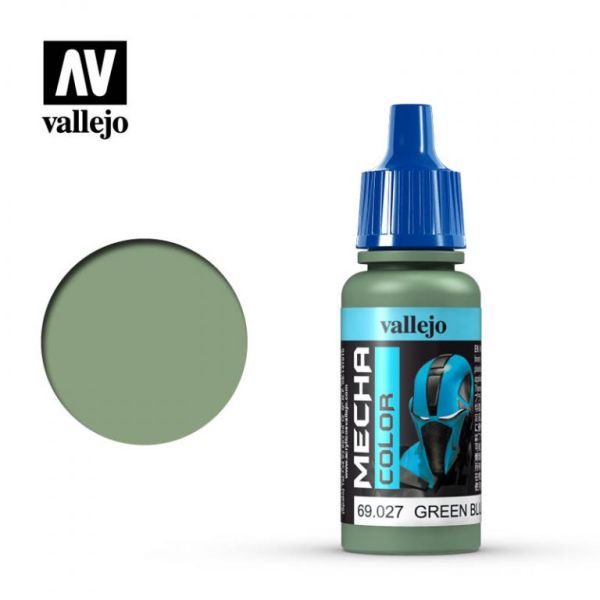 Acrylicos Vallejo AV水漆 機甲色彩 Mecha Color 027 69027 藍綠色 Green Blue 17ml 