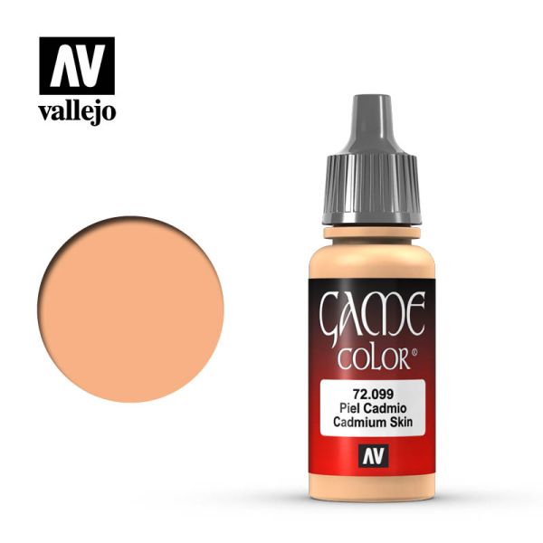 Acrylicos Vallejo AV水漆 遊戲色彩 Game Color 072 72099 鎘皮色 Cadmium Skin 17 ml 