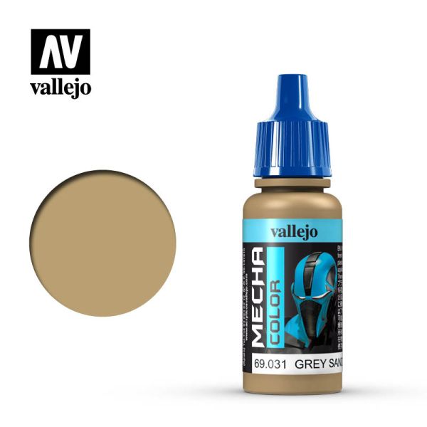 Acrylicos Vallejo AV水漆 機甲色彩 Mecha Color 031 69031 灰沙色 Grey Sand 17ml 