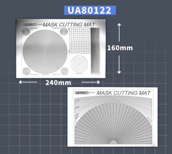 U-STAR 優速達 UA80122 模型通用遮蓋紙切割版（圓形） 