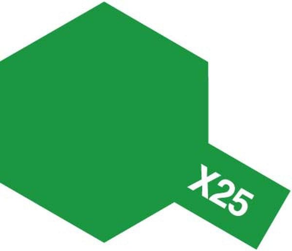 TAMIYA 田宮 油性 X-25 亮光 透明綠 Clear Green 10ml 