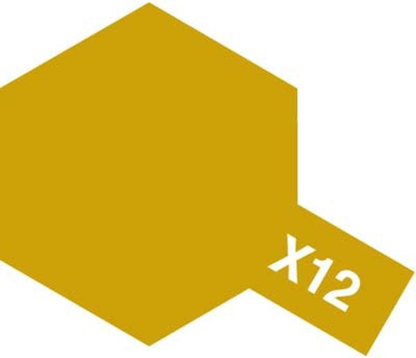 TAMIYA 田宮 水性 X-12 亮光 金色 Gold Leaf 10ml 