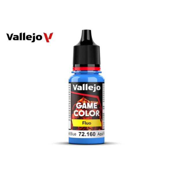 Acrylicos Vallejo AV水漆 遊戲色彩 Game Color 72160 螢光藍色 Fluorescent Blue 