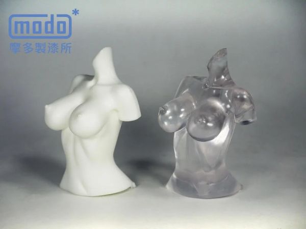 modo摩多製造所 GK上色練習用胸像 白色 透明 