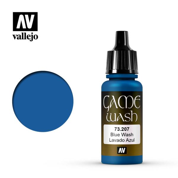 Acrylicos Vallejo AV水漆 遊戲色彩 Game Color 121 73207 藍色（漬洗漆） Blue 17 ml 