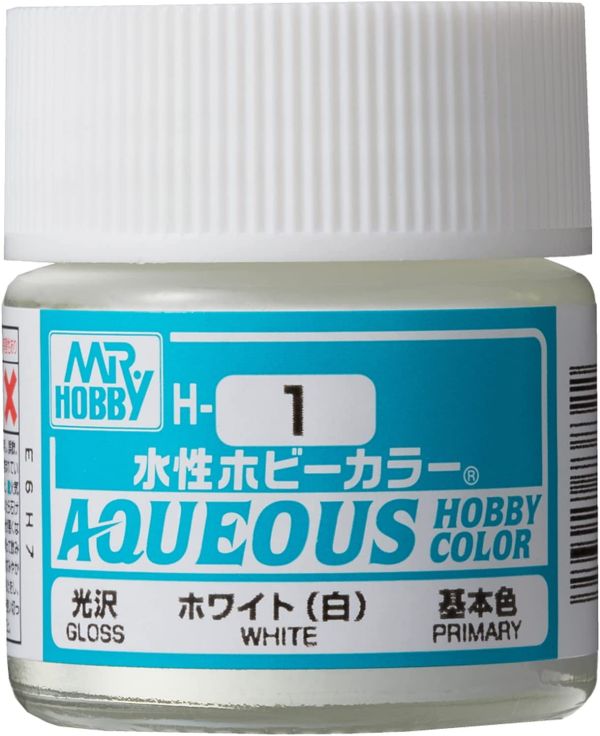 GUNZE 環保水性漆 H1 白色 10ml 