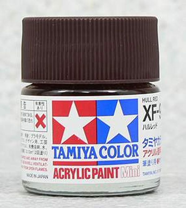 TAMIYA 田宮 水性 XF-9 消光 船身紅 Hull Red 10ml 