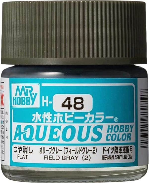 GUNZE 環保水性漆 H48 橄欖灰色 10ml 