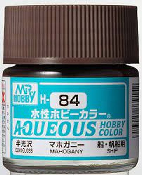 GUNZE 環保水性漆 H84 半光澤 木紅色 10ml 