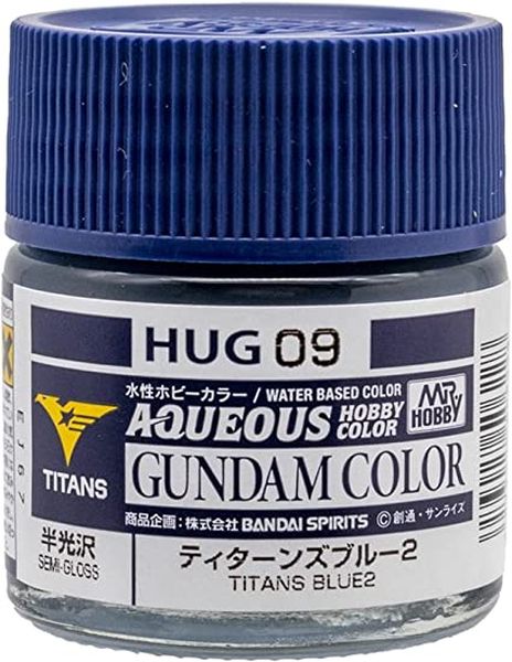 GUNZE 環保水性漆 HUG09 鋼彈MK-II 迪坦斯配色 半光澤 藍色2 10ml 