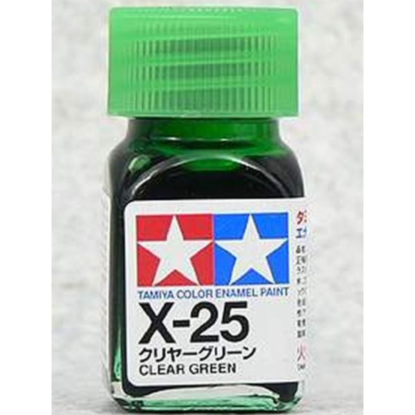 TAMIYA 田宮 油性 X-25 亮光 透明綠 Clear Green 10ml 
