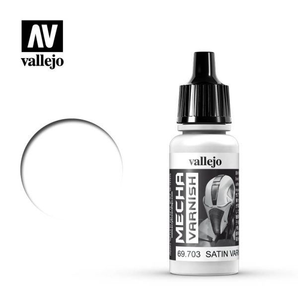 Acrylicos Vallejo AV水漆 機甲色彩 Mecha Color 071 69703 機甲平光/半光保護漆 Mecha Satin Varnish 17ml 