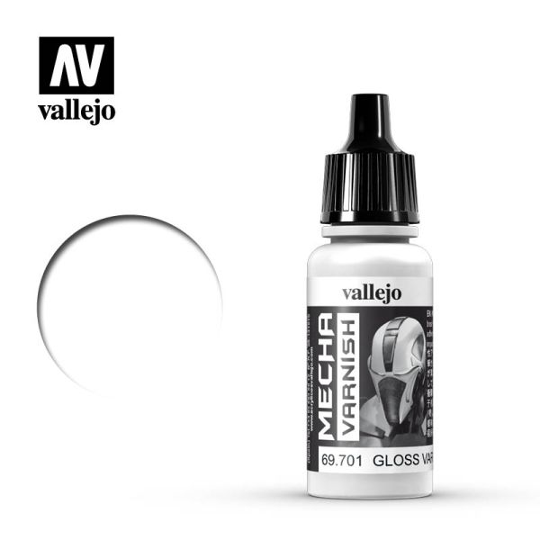 Acrylicos Vallejo AV水漆 機甲色彩 Mecha Color 069 69701 機甲亮光保護漆 Mecha Gloss Varnish 17ml 
