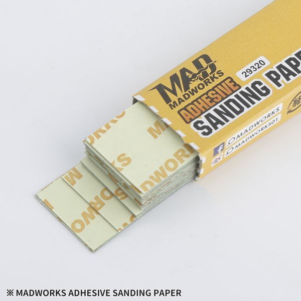 MADWORKS 29320 低黏度背膠砂紙 #320 - 每包20PCS 