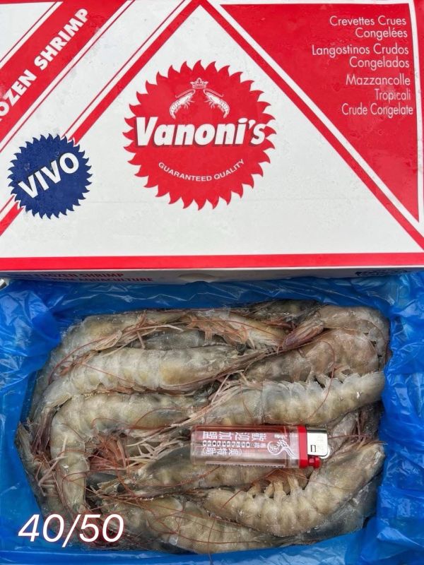 南美白蝦 每盒250元【商品規格】：40/50每盒850公克      【進口產地】：巴拿馬 