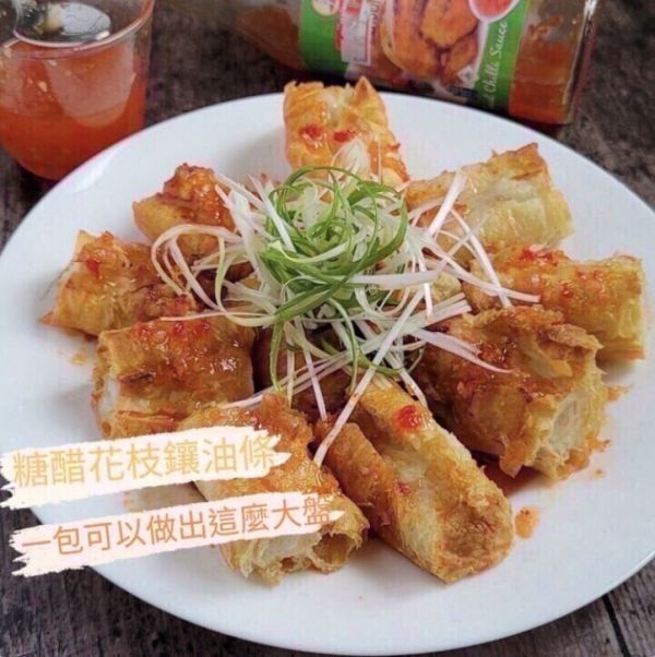 澎湖花枝鑲油條每包190元每包300g(2條) 