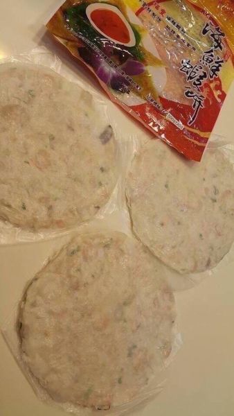 澎湖海鮮蝦餅每包300元每包 （500g/3片） 