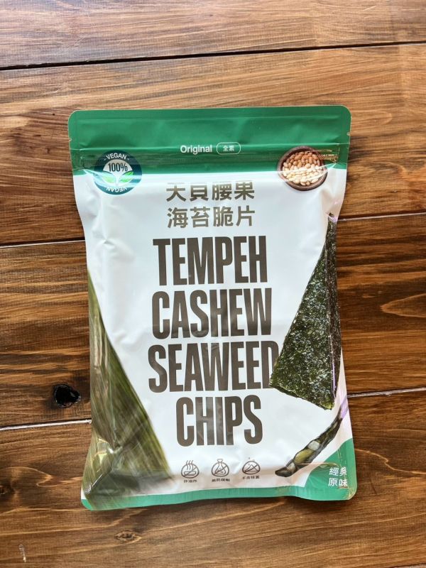 翔鶴佳天貝｜天貝腰果海苔脆片(原味) 