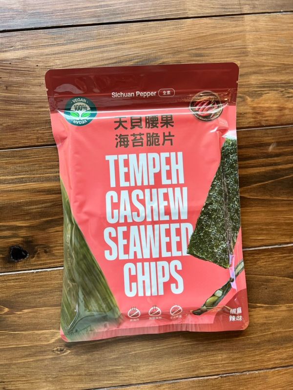 翔鶴佳天貝｜天貝腰果海苔脆片(椒麻) 