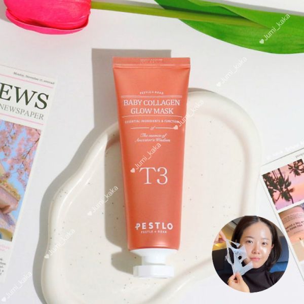 PESTLO T3嬰兒膠原蛋白撕拉水光面膜 