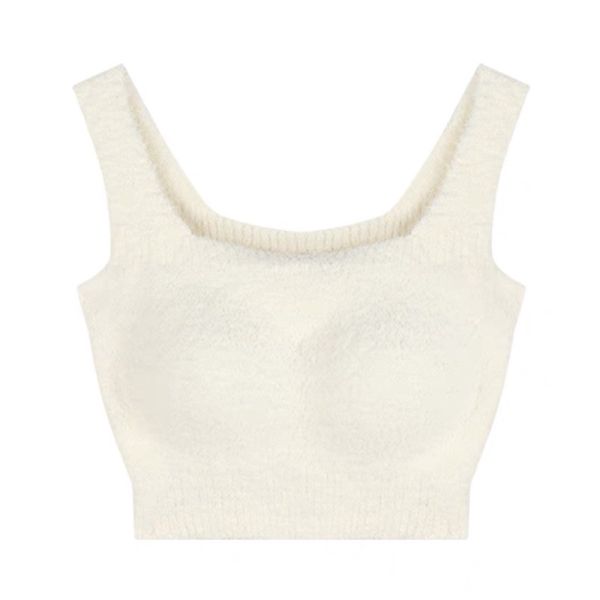 大奶有胸墊 羊羔絨保暖背心 