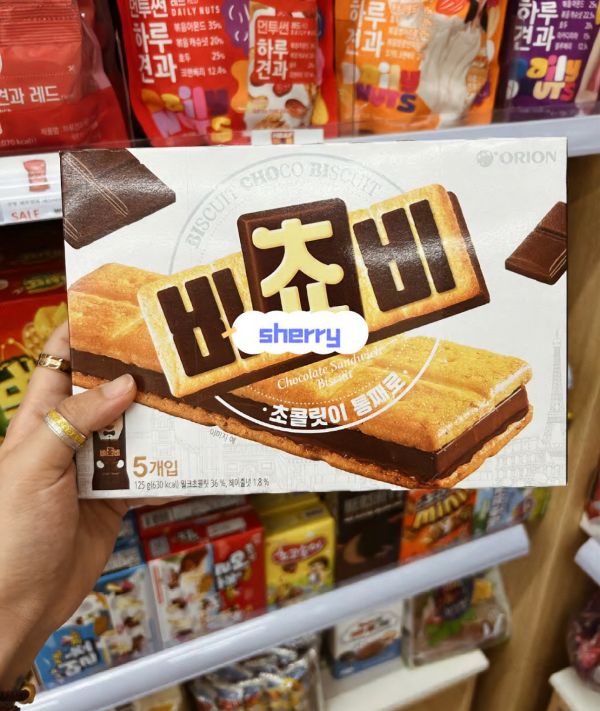 ORION巧克力夾心餅乾，一盒5枚 