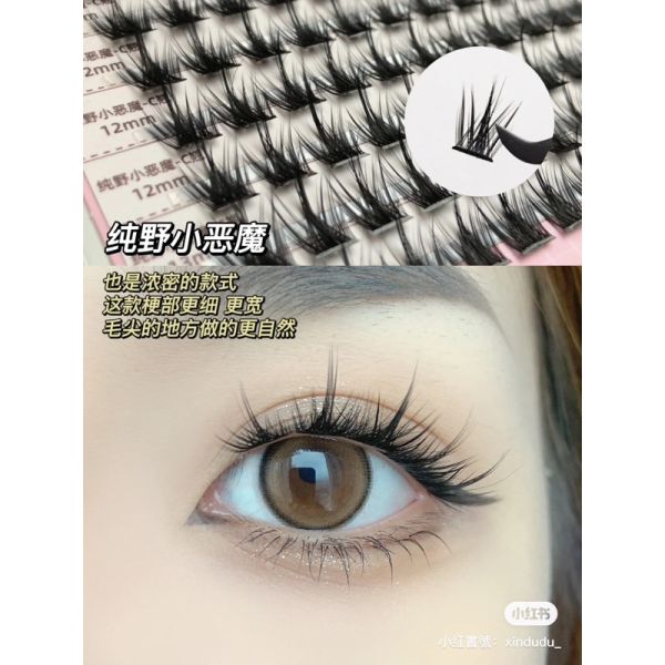現貨✔️買一送一盒258$=200簇 大容量假睫毛‼️純野小惡魔 懶人三部曲 