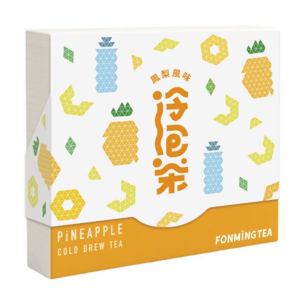 鳳梨冷泡茶包 12入盒裝 Pineapple Cold Brew Tea Bags水果香甜+蒸菁綠茶 清爽零卡 冷泡茶,鳳梨,風味茶,水果,臺南,創新,名產,特色風味,百香果,快速沖泡,特調,氣泡水,文博會,新品,台南味道