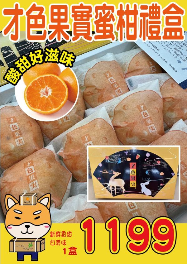 [營養滿滿]才色果實蜜柑禮盒 才色果實蜜柑禮盒