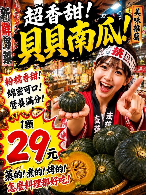 [香甜濃郁][可常溫保存]香甜貝貝南瓜 南瓜