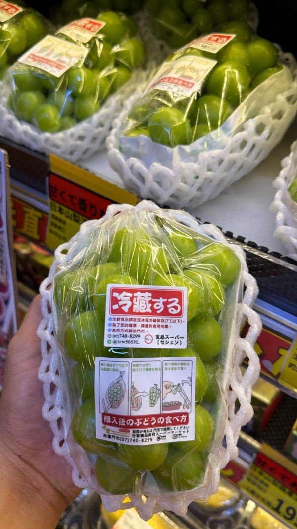 [香甜微酸無籽水潤]日本山梨麝香葡萄 日本山梨麝香葡萄