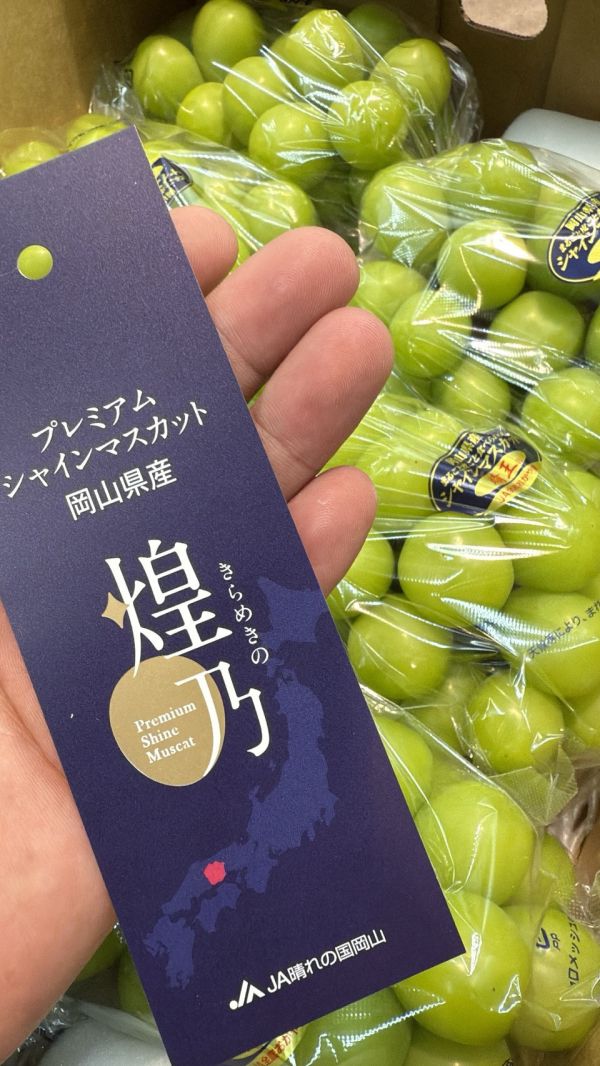 [頂級葡萄][整箱]日本岡山皇乃晴王葡萄 日本岡山皇乃晴王葡萄
