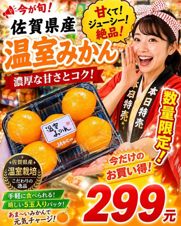 [營養滿滿]日本佐賀蜜柑嚐鮮盒 