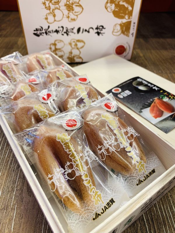 [綿軟香甜風味濃郁]日本石川能登頂級木盒柿餅禮盒 日本石川能登頂級木盒柿餅禮盒