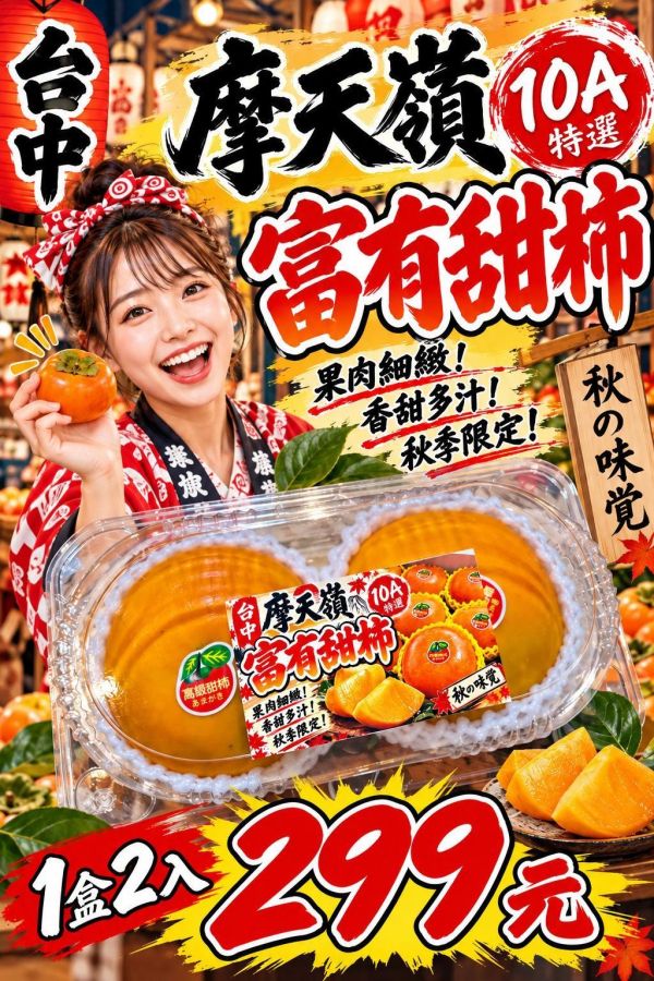[軟硬都好吃]台中摩天嶺富有甜柿 