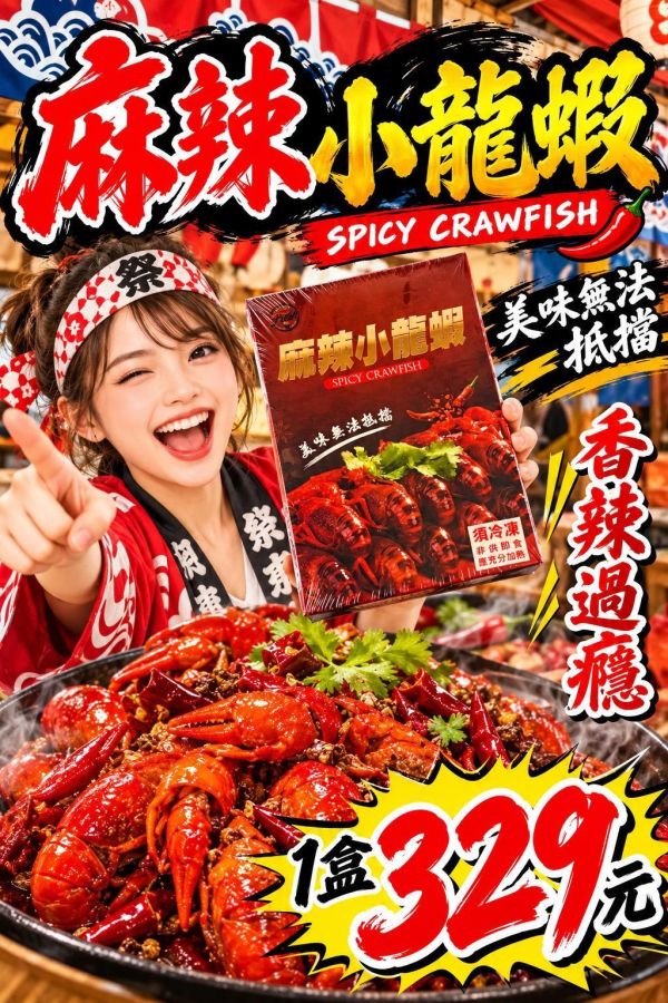 《麻辣夠勁・鮮香涮嘴》麻辣小龍蝦 肉 蝦