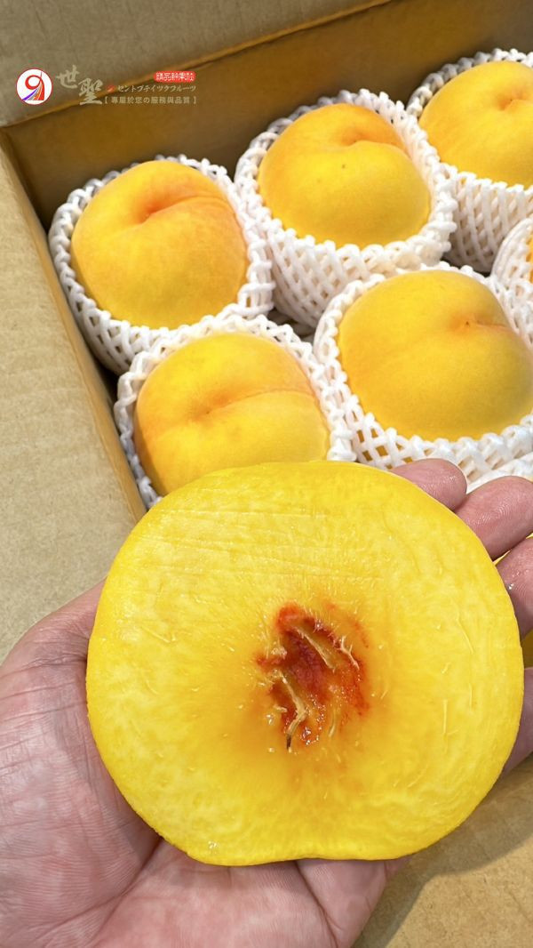 [甘甜微酸香氣奔放][禮盒]日本山形黃金桃 山形産黄桃 山形水蜜桃,もも,日本水蜜桃,黃金桃