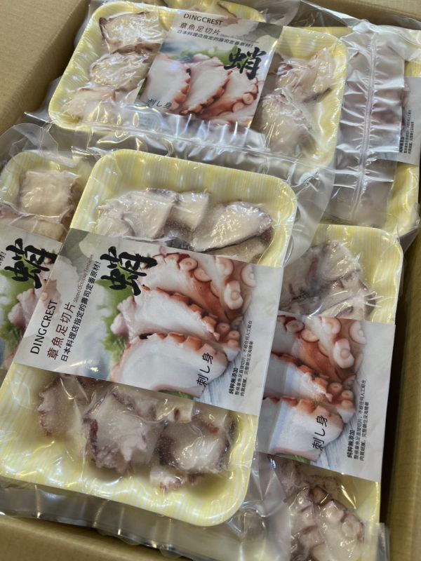 [加熱即食口感豐富]熟凍章魚足腳切片 熟凍章魚足腳切片