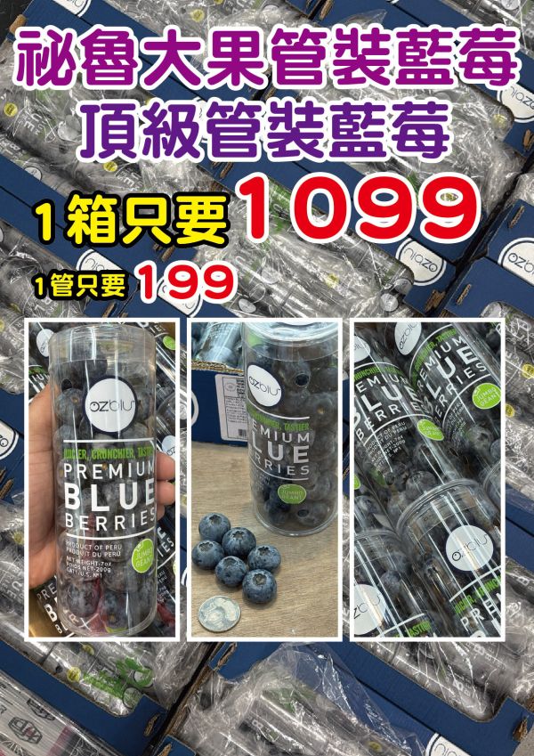 祕魯管裝藍莓 祕魯管裝藍莓