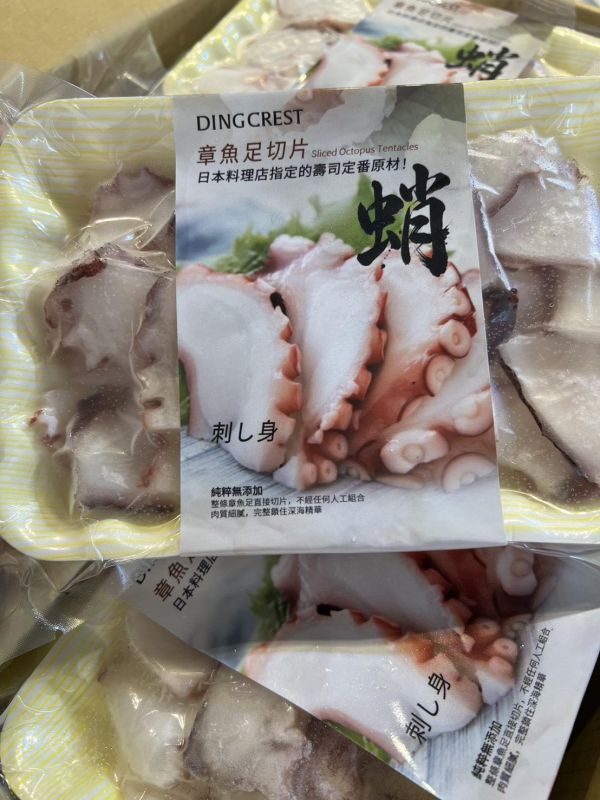 [加熱即食口感豐富]熟凍章魚足腳切片 熟凍章魚足腳切片