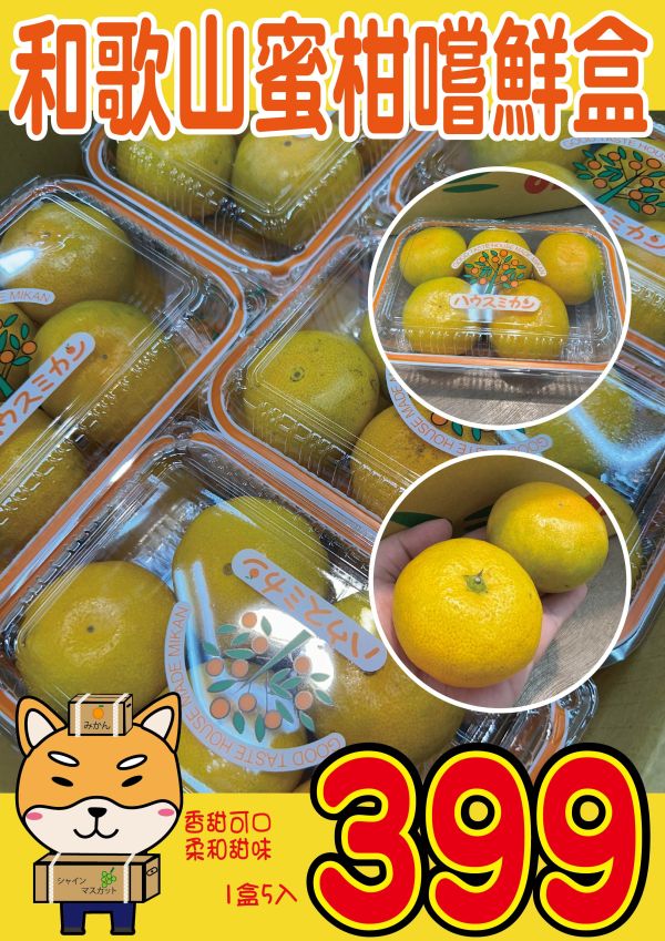 [無籽皮薄香甜多汁]日本和歌山蜜柑嚐鮮盒 日本和歌山蜜柑嚐鮮盒