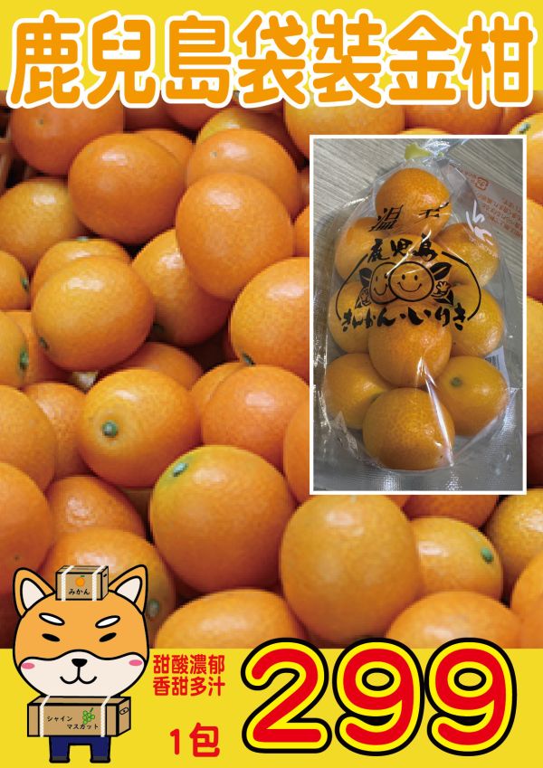 [清甜爽口香氣絕佳]日本鹿兒島金柑 日本鹿兒島金柑