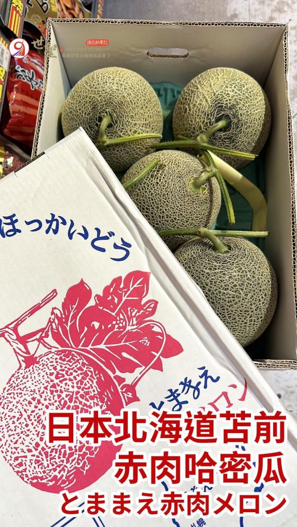 [甘甜濃郁世界知名]日本北海道赤肉苫前哈密瓜 北海道哈密瓜