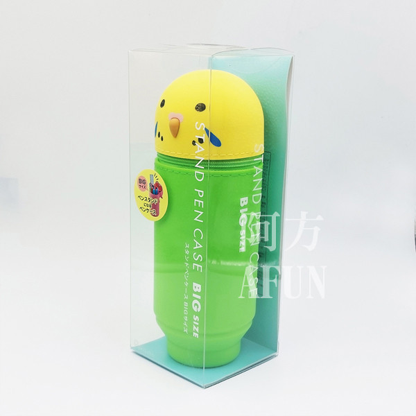 PuniLabo 直立文具袋 小鸚鵡 / 蝦皮-阿方帶你逛日貨 日系文具,萌系文具,可愛風文具,立式筆袋,小包推薦,文具控必備