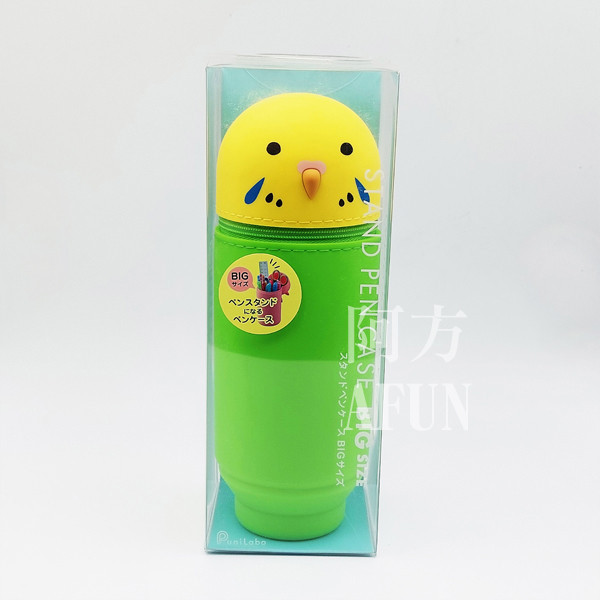 PuniLabo 直立文具袋 小鸚鵡 / 蝦皮-阿方帶你逛日貨 日系文具,萌系文具,可愛風文具,立式筆袋,小包推薦,文具控必備