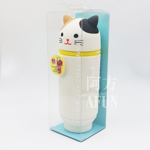 PuniLabo 直立文具袋 三花貓 日系文具,萌系文具,可愛風文具,立式筆袋,小包推薦,文具控必備