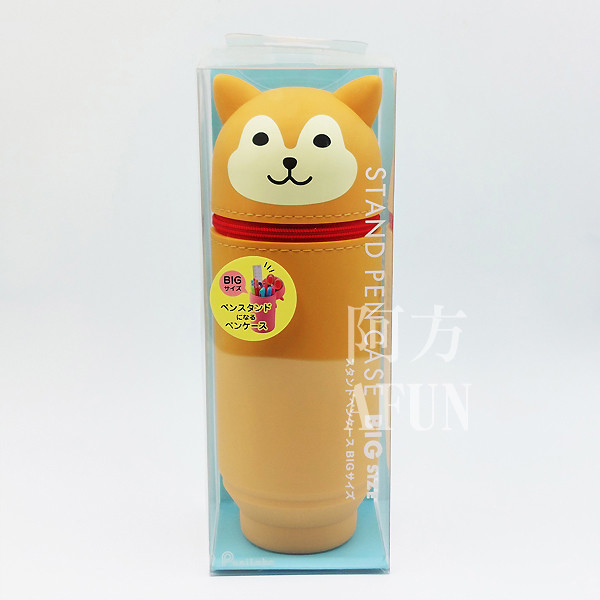 PuniLabo 直立文具袋 阿柴 日系文具,萌系文具,可愛風文具,立式筆袋,小包推薦,文具控必備