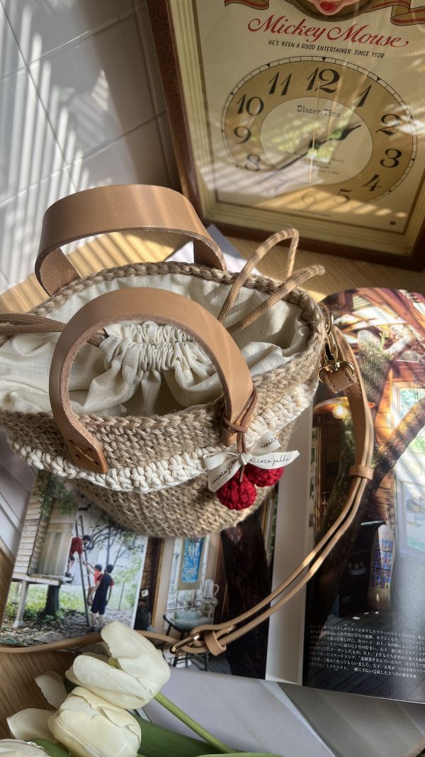 現貨 日雜感小裙擺麻線包 